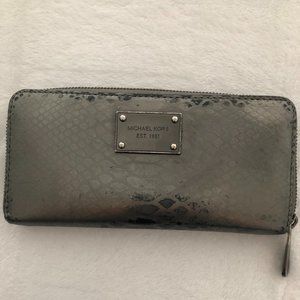 Michael Kors Saffiano Leather Zip Around Wallet